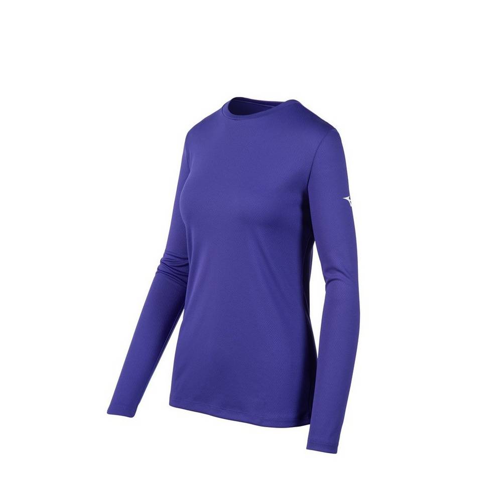 Womens Mizuno Long Sleeve T-Shirts Purple Philippines (UORPYZ471)